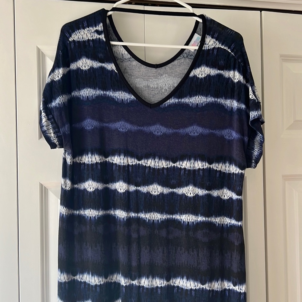 LulaRoe Short Sleeve Maxi Dress Size L